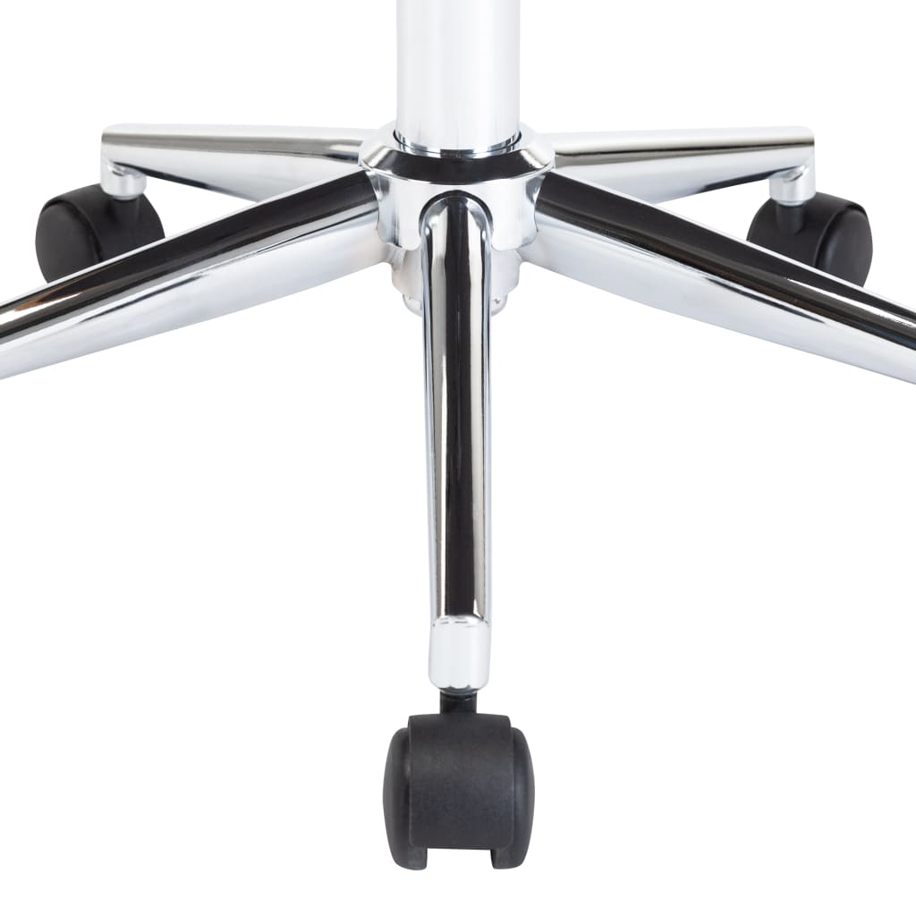 Drejelig spisebordsstol bøjet træ og kunstlæder hvid - number 7.