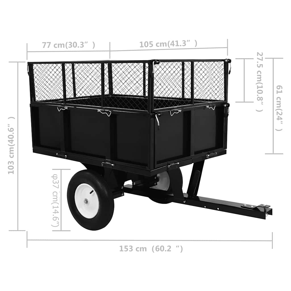Tiltable trolley for lawnmowers 300 kg load capacity - number 11.
