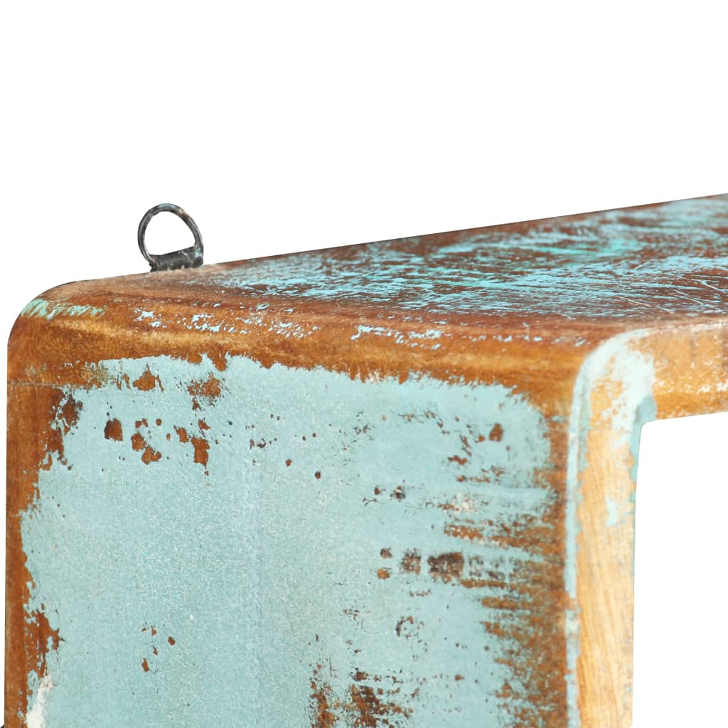 Vegghyller 3 deler kubeformet massivt resirkulert tre - number 3.