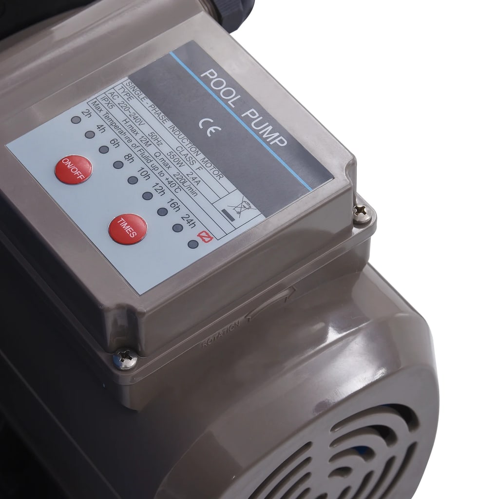 Sandfilterpumpe med timer 530 w 10980 l/t. - number 4.