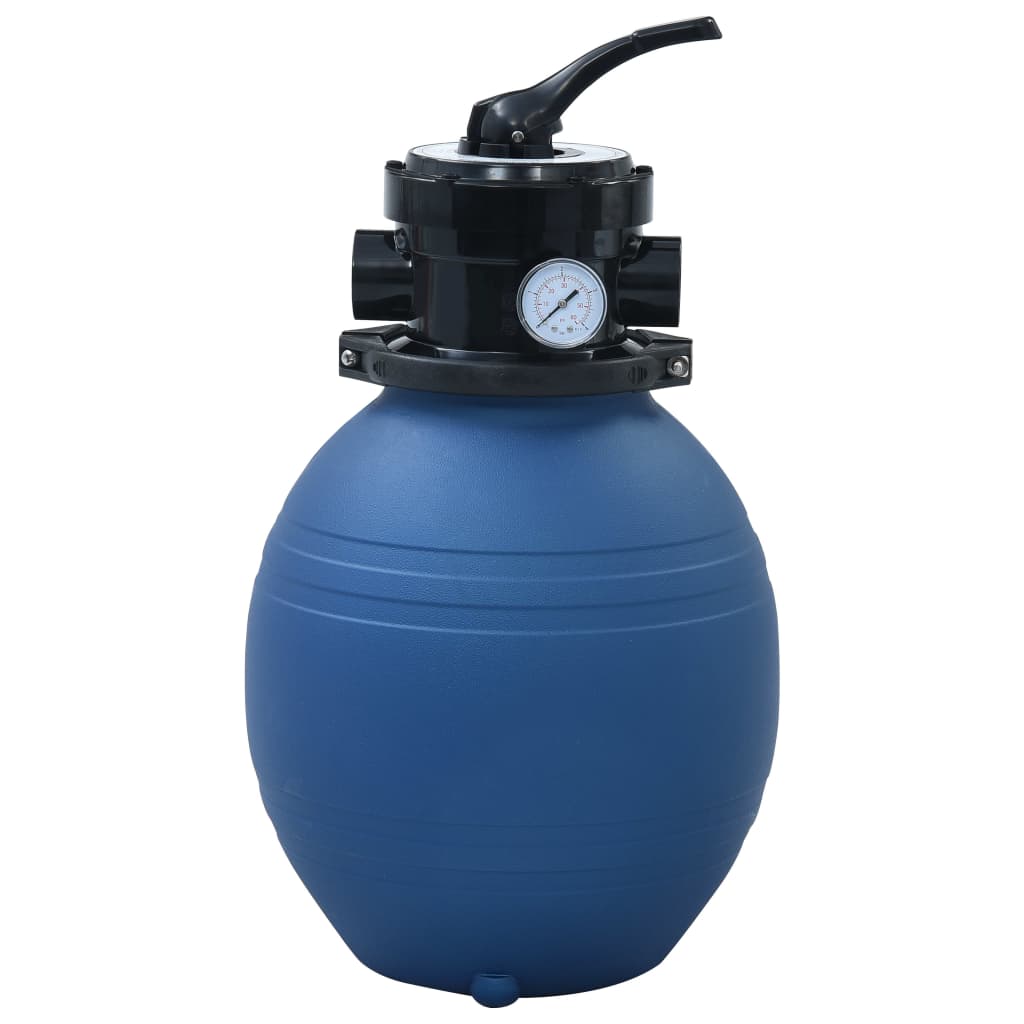 Sand filter for pool valve with 4 settings 300 mm blue - number 1.