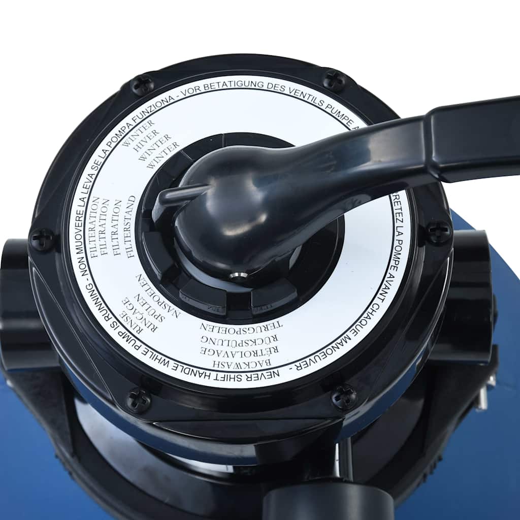 Sandfilter til pool ventil med 4 indstillinger 300 mm blå - number 7.