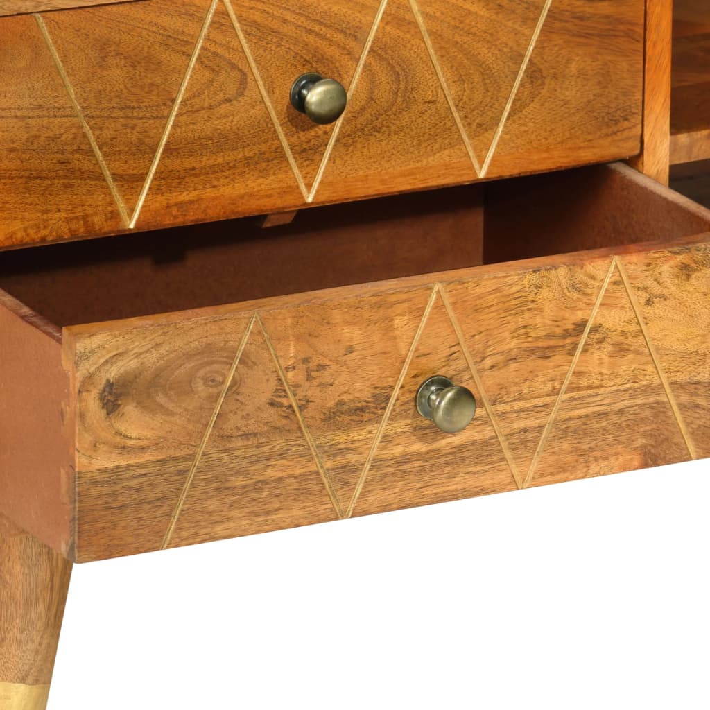 Tv-skab 85 x 35 x 47 cm massivt mangotræ - number 5.