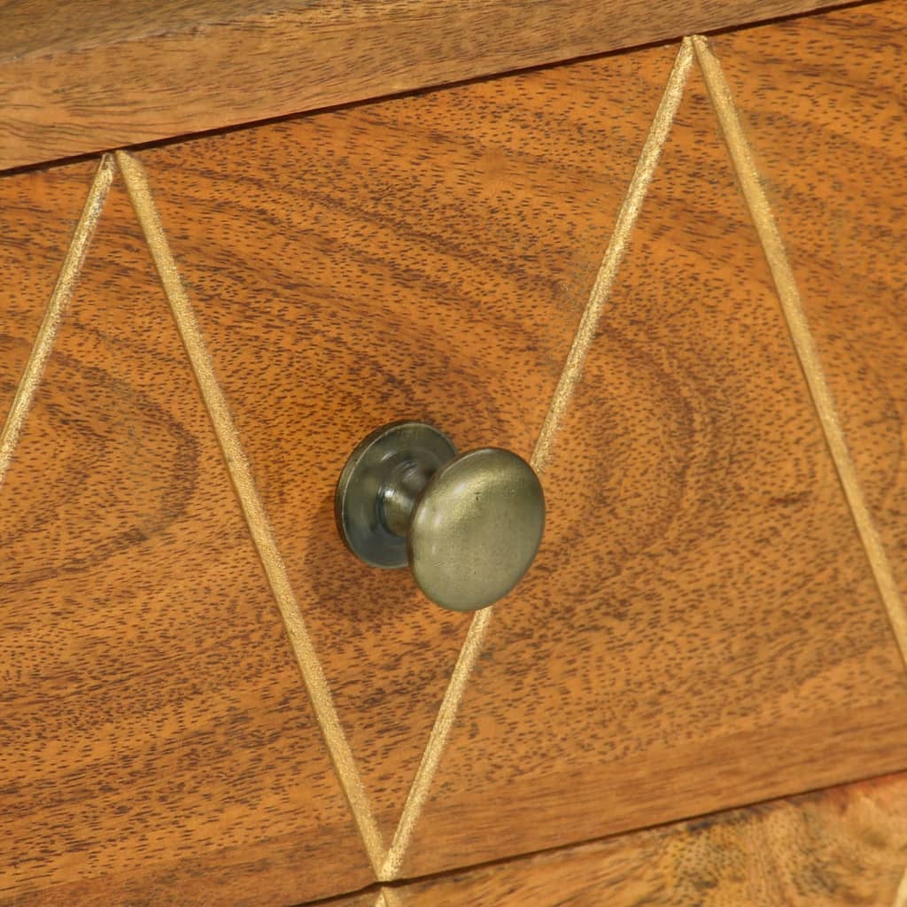 Tv-skab 85 x 35 x 47 cm massivt mangotræ - number 7.