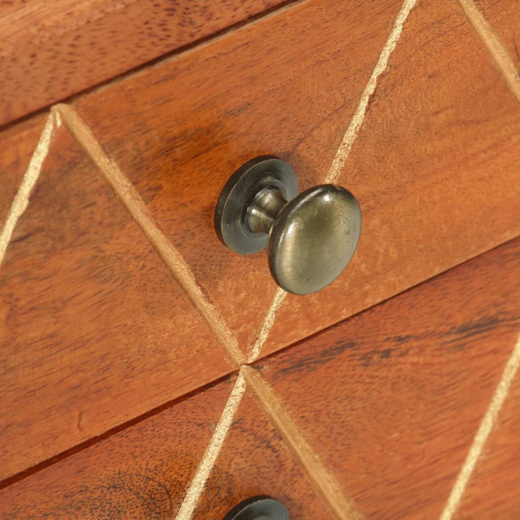 Noćni ormarić 43x30x58 cm masivno drvo manga - number 7.