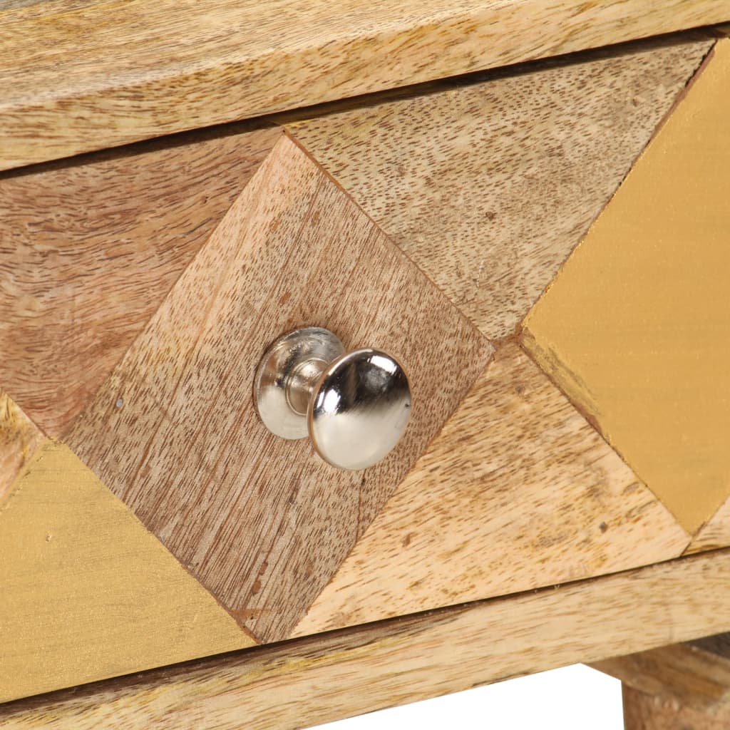 Sengeskab 43x30x58 cm massivt mangotræ - number 7.