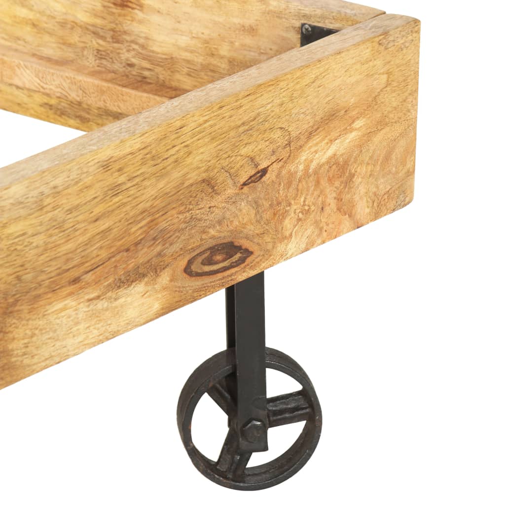 Sengestel 200x200 cm massivt mangotræ - number 4.