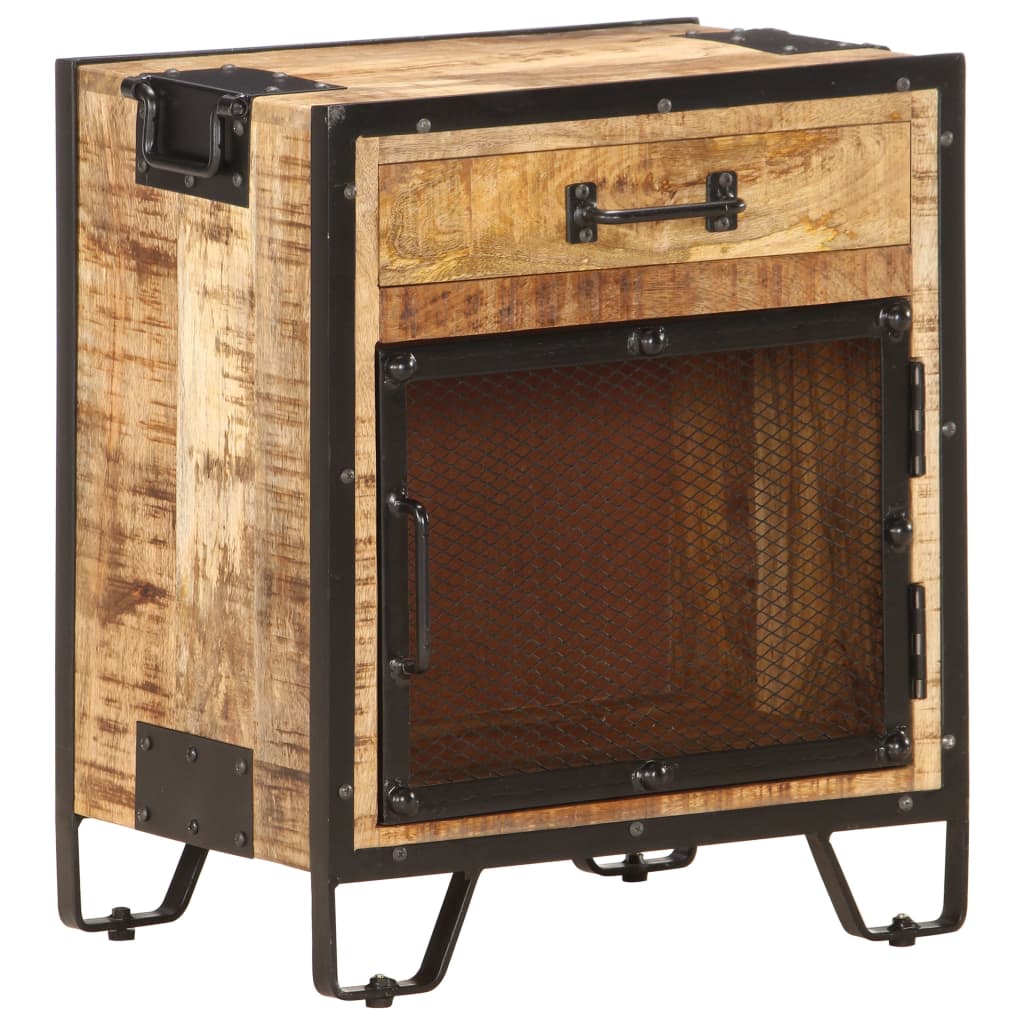 Noćni ormarić 43x30x51 cm puno grubo drvo manga - number 11.