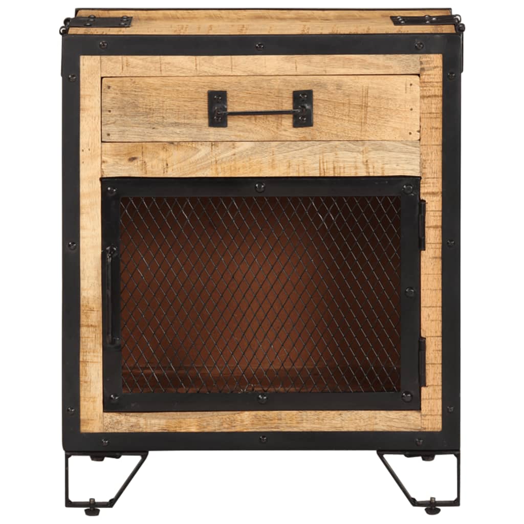 Noćni ormarić 43x30x51 cm puno grubo drvo manga - number 3.