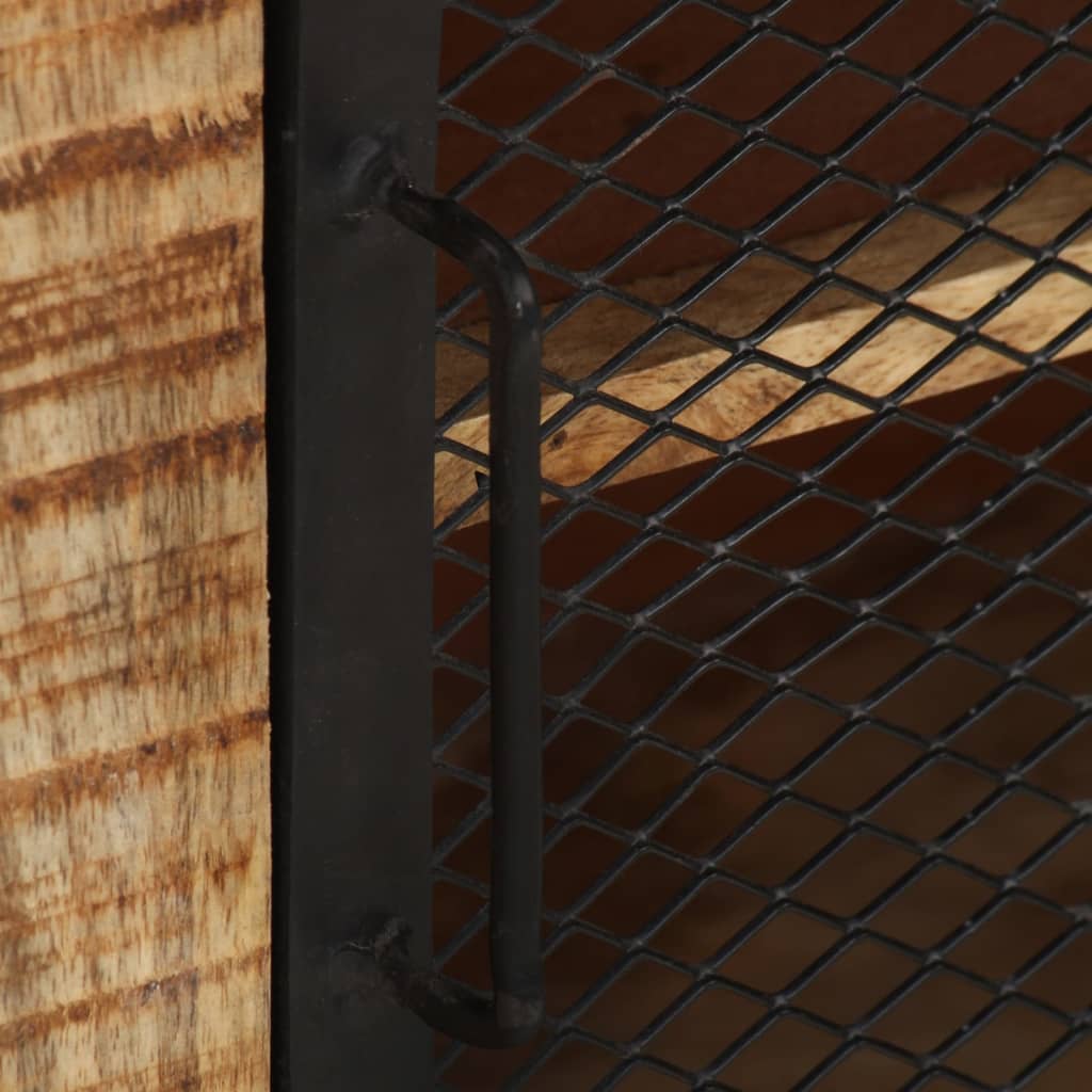 Skænk 100x31x60 cm massivt ru mangotræ - number 9.