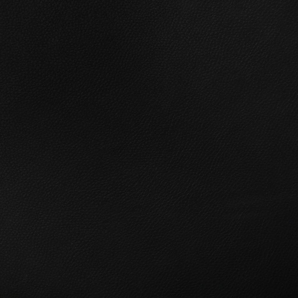 Svingbar spisebord stol bøyd tre og kunstskinn sort - number 7.