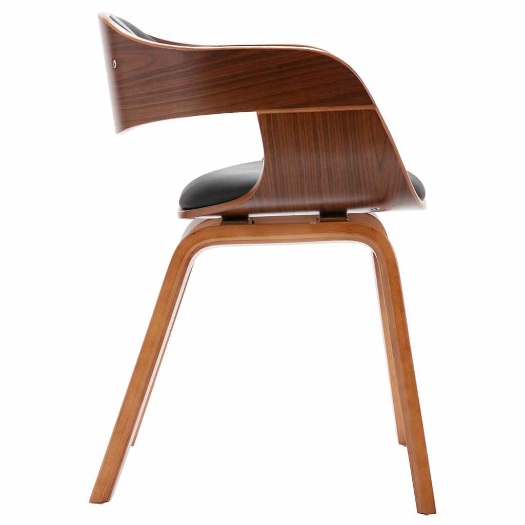 Spisebordsstoler 2 stk. bøyd tre og kunstskinn - number 5.