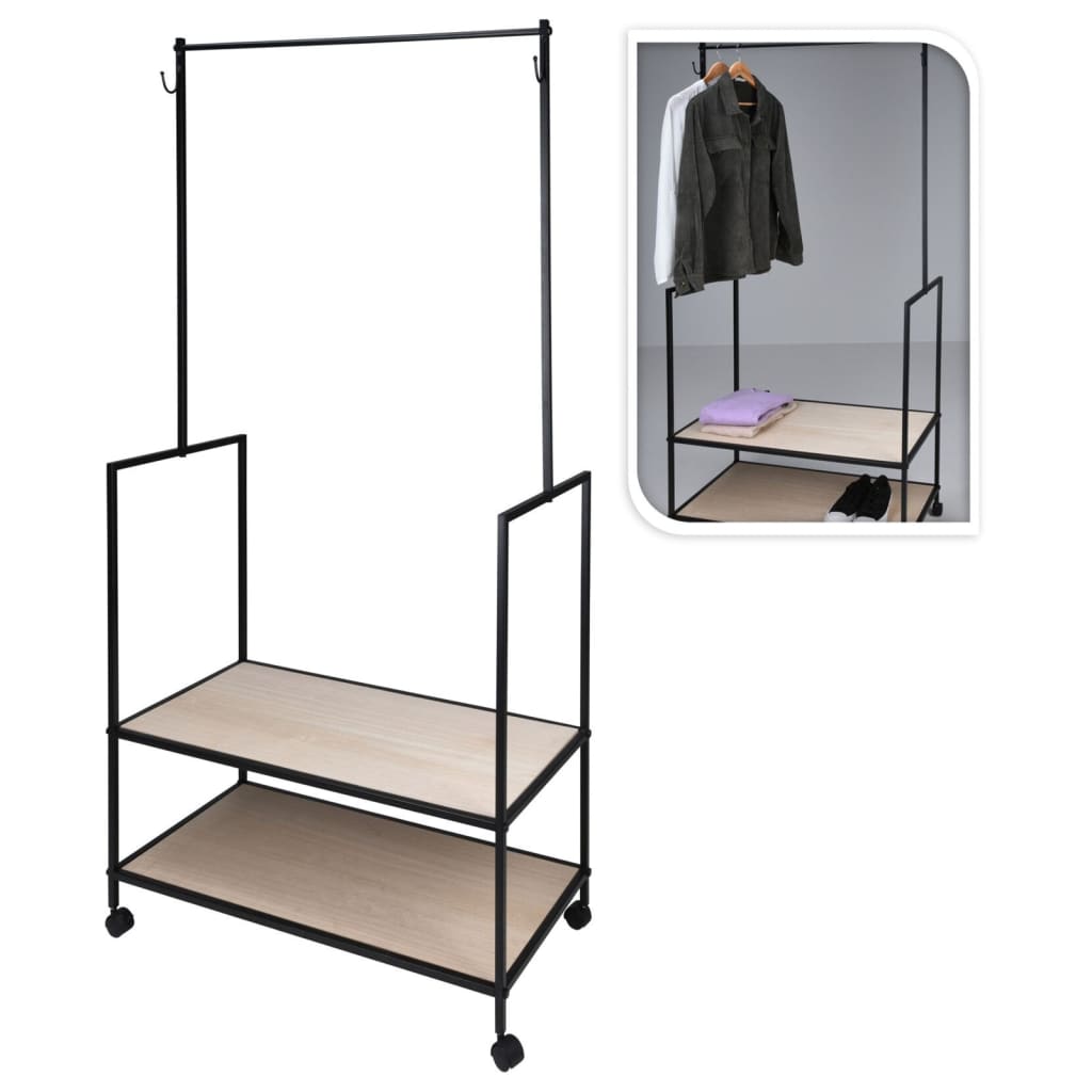 H&s collection clothes rack with 2 metal hooks - number 1.