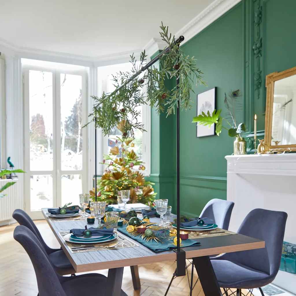 Barre de décoration progarden pour table avec pince de table en métal - number 1.