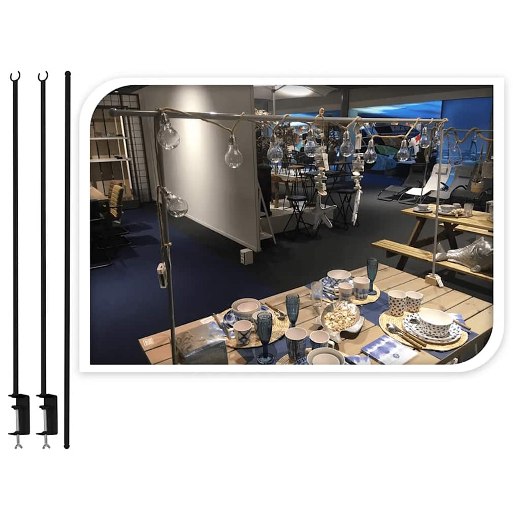 Progarden decoration bar for table with table clamp metal - number 3.