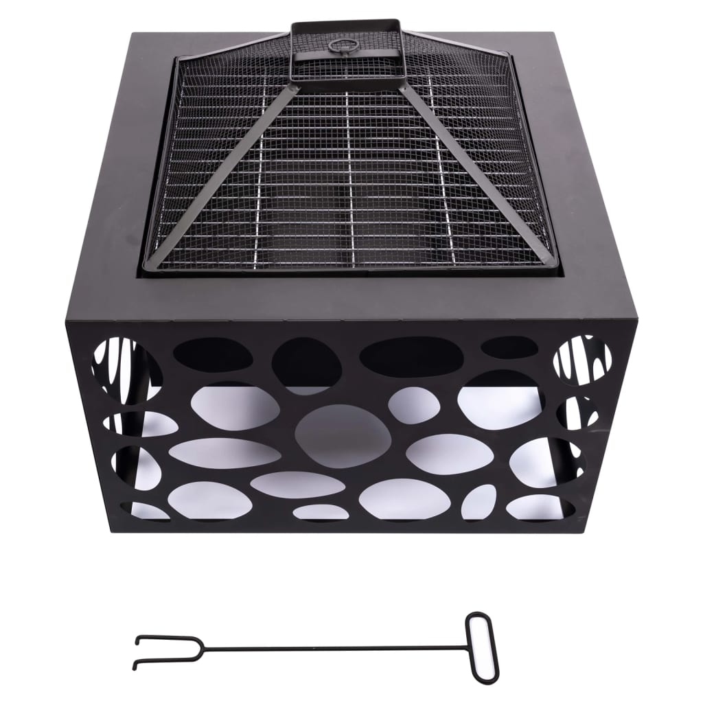 Brasero redfire avec grille de cuisson mikor noir - number 3.