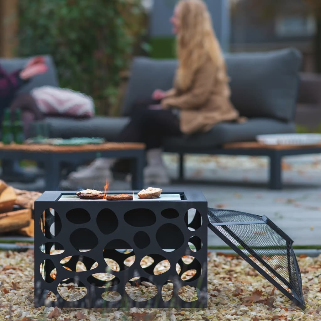 Brasero redfire avec grille de cuisson mikor noir - number 5.