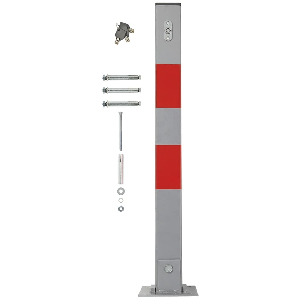 Proplus parkeringsstolpe med lås - number 5.