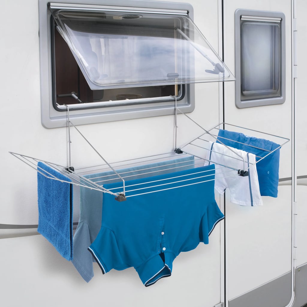 Tomado hanging drying rack tilburg 12 m silver - number 3.