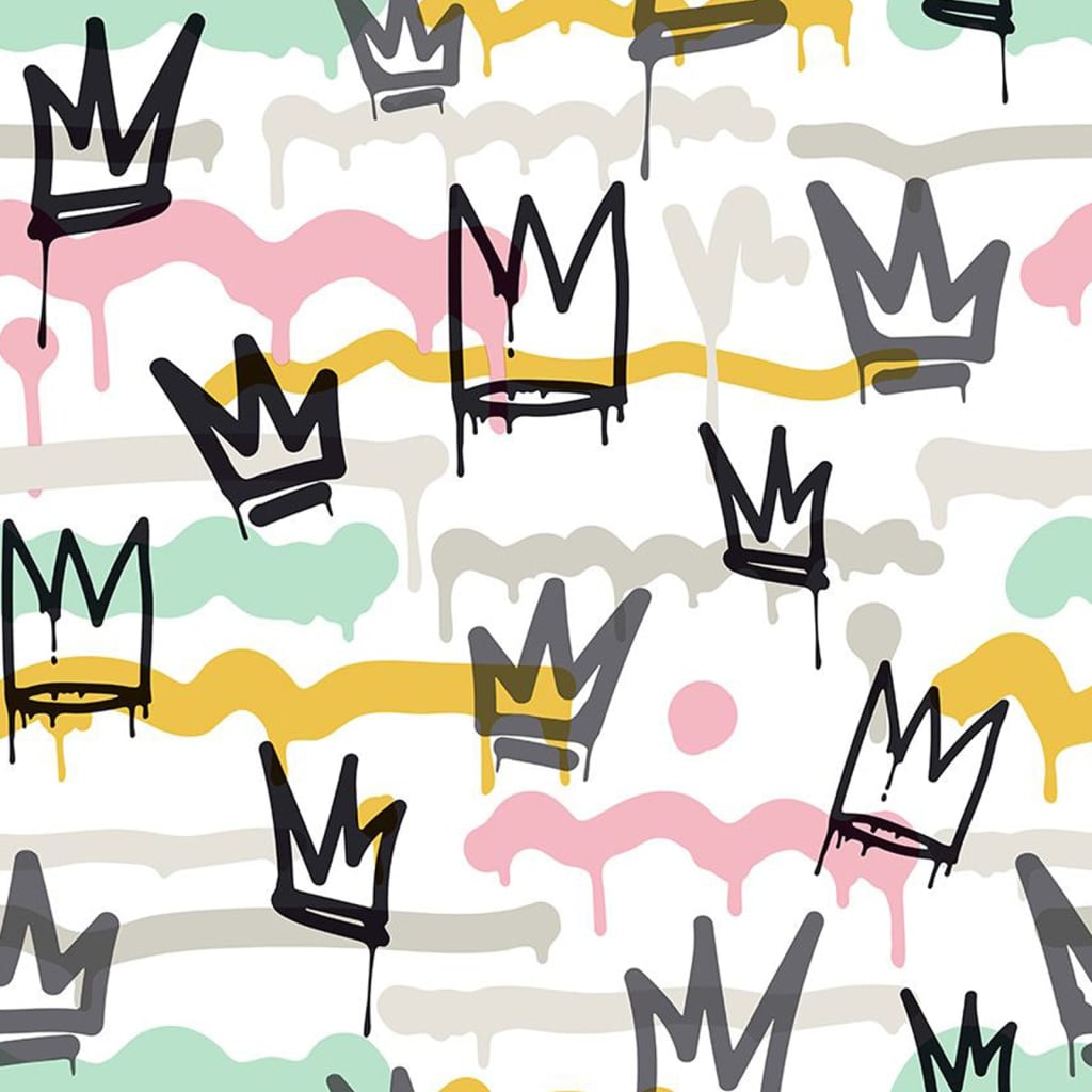 Fond d'écran nord amis et café graffitis sith et couronnes noir et blanc - number 2.